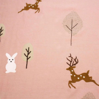 gebreide babydeken met hertjes